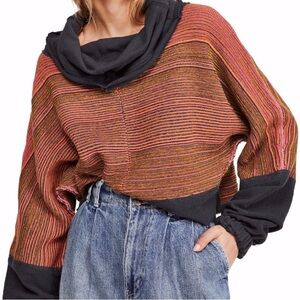Free People Catch a Smile Sweater-Sunrise Combo NWT